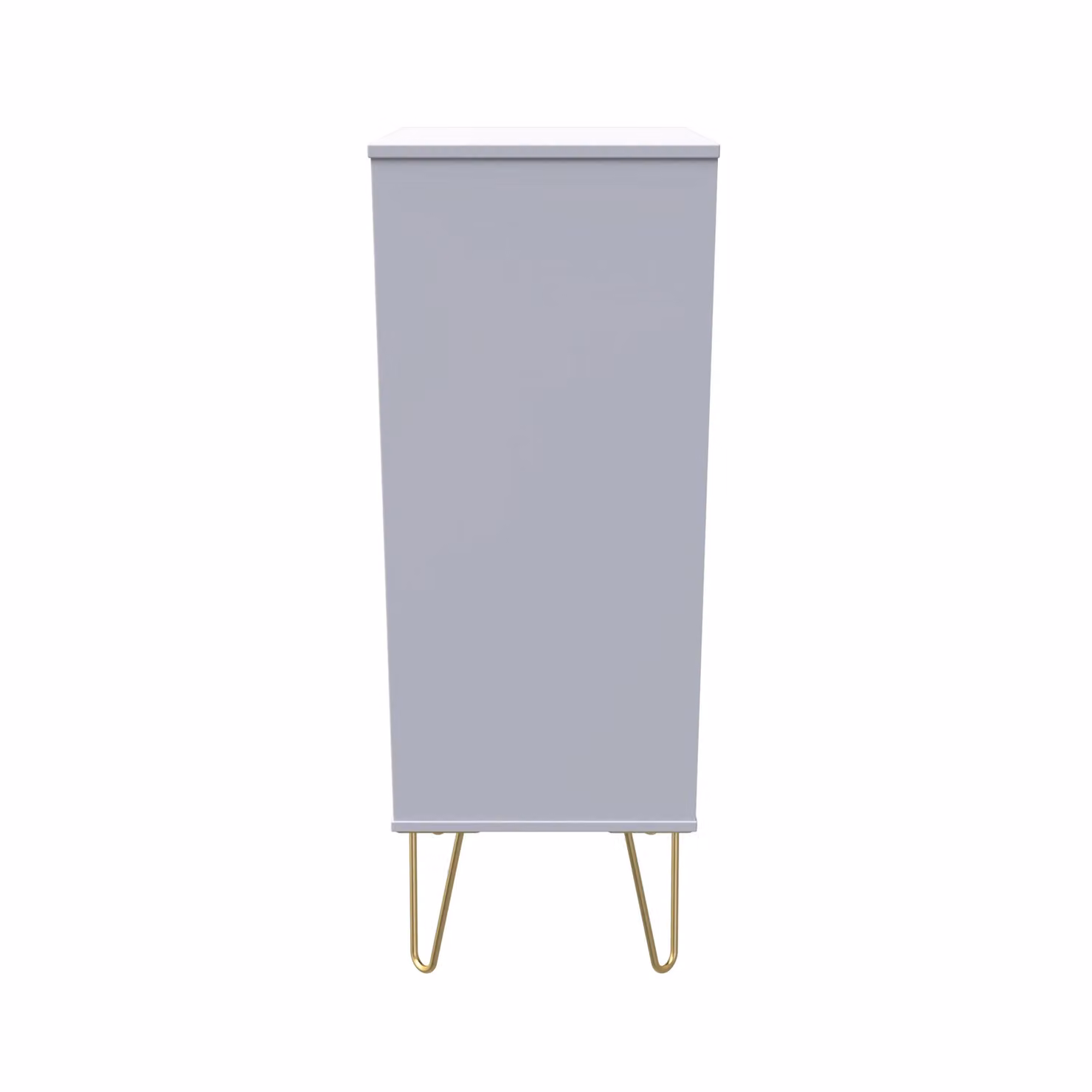 Ready Assembled 2 U Dallas 5 Drawer Tall Bedside in Dark Grey and Gold – 2
