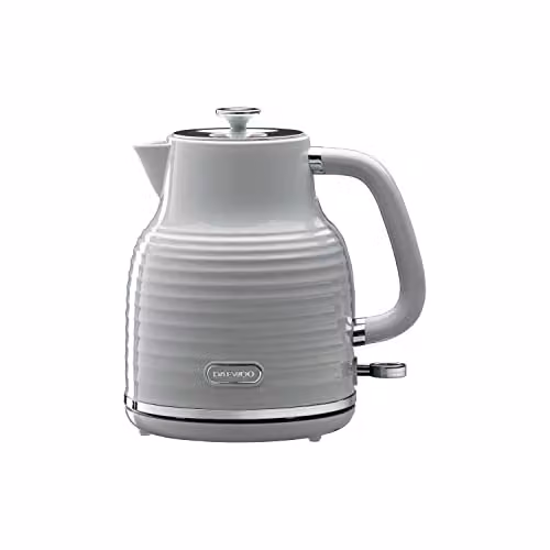 Daewoo Sienna 1.7L Rapid Boil Cordless Electric Kettle with Auto Shut Off and Limescale Filter, Grey – 1