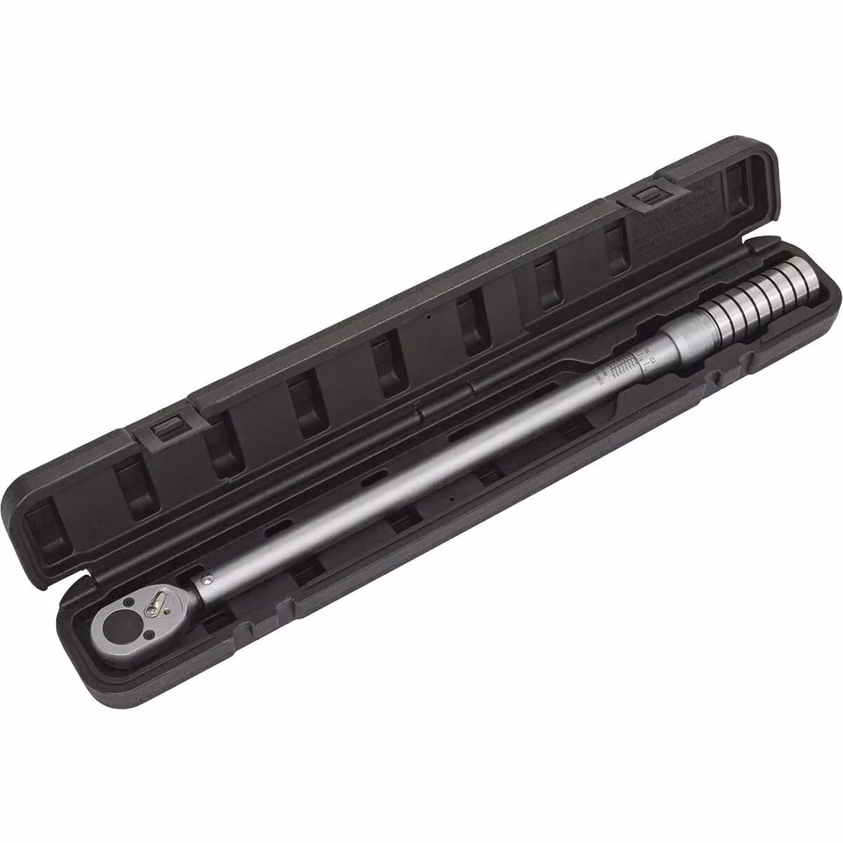 Loops Micrometer Style Torque Wrench with 1/2 inch Square Drive and Flip Reverse Function, 60 to 340 Nm, Silver and Multicolour – 2