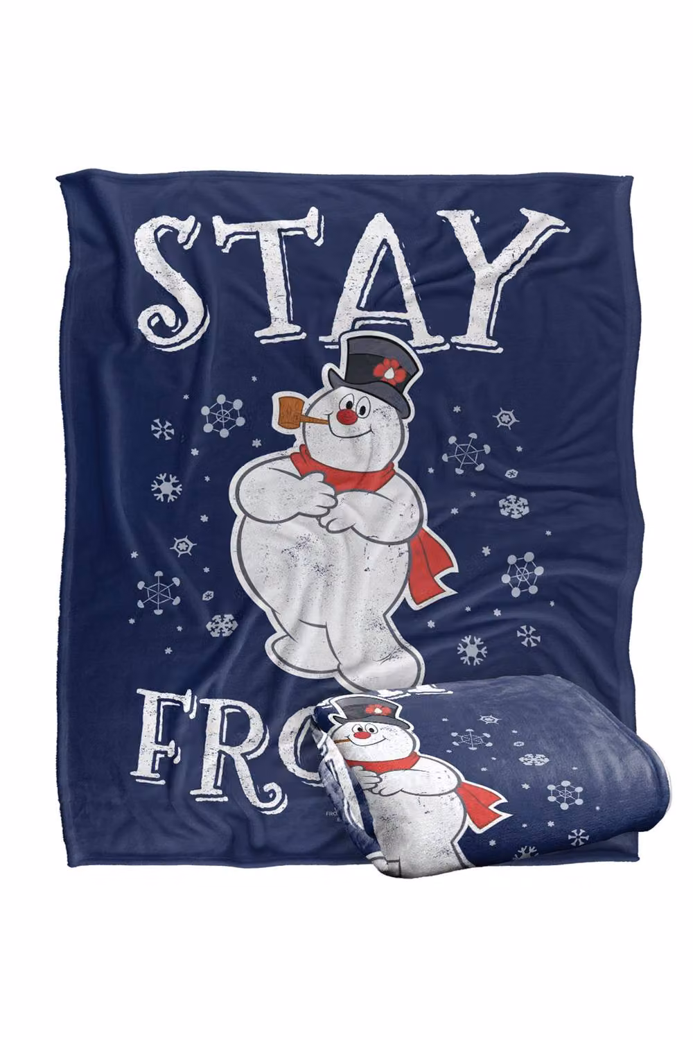 Frosty The Snowman Stay Frosty Extra Large Silky Touch Super Soft Fluffy Polyester Throw Blanket in Blue and Multicolour – 2