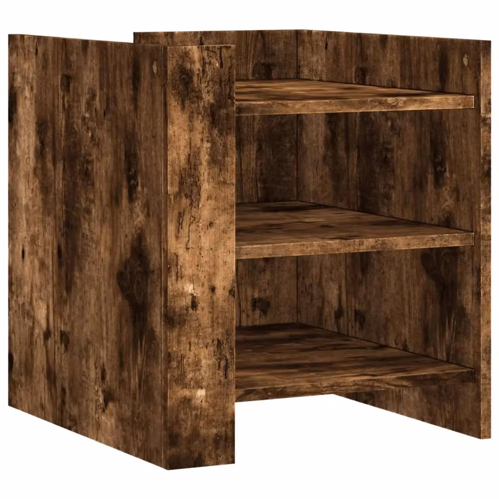 Berkfield Home Bedside Cabinet in Smoked Oak Brown, W/D/H: 45 x 50 x 50 cm – 2