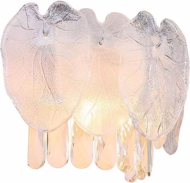 Netlighting Benjamin Wall Lamp in Chrome and Silver with K5 Crystals and 2x E14 Sockets – 1