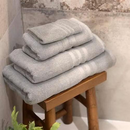 Nicola Spring Cotton Bath Sheet in Grey, W/D/H: 160 x 90 cm – 2