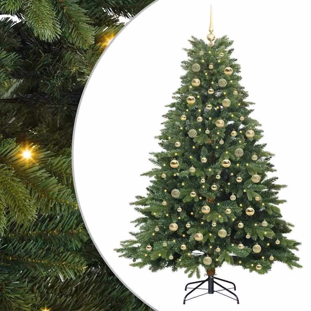 Berkfield Home Artificial Green Christmas Tree with 300 LEDs, Height: 180 cm – 2