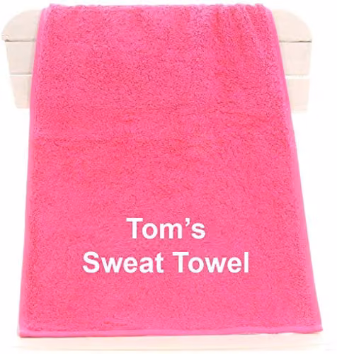 aztex Personalised Pink Cotton Gym Towel, W/D/H: 90 x 30 x 30 cm – 1