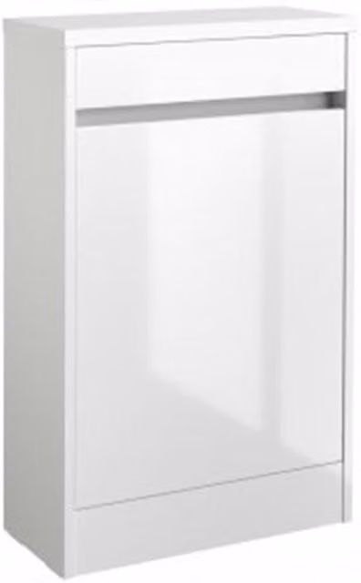 Clifton White Back to Wall Bathroom Toilet WC Unit, Width: 49.4 cm, Height: 83 cm, Depth: 22.2 cm