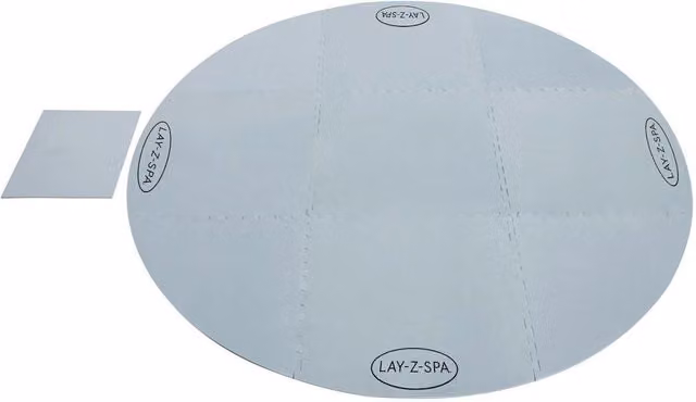 Bestway Lay-Z-Spa Round Blue and Multicolour Protective Floor Mat