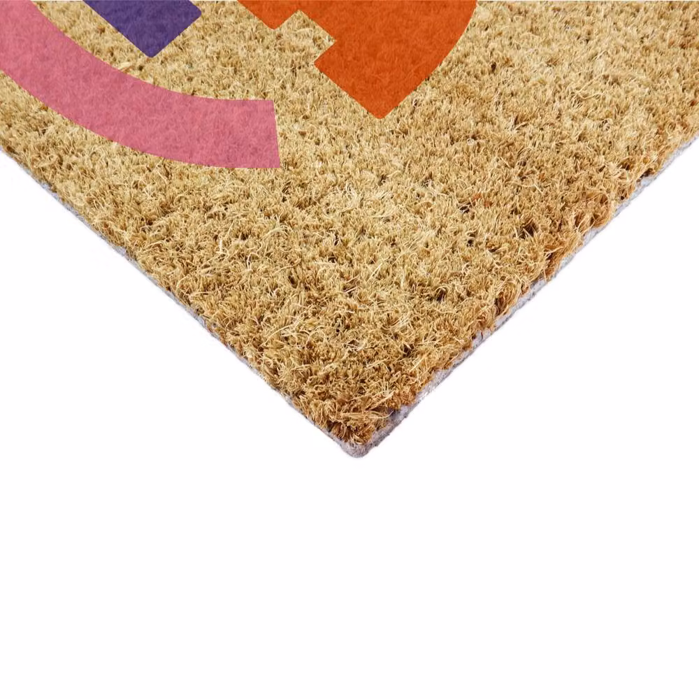Artsy Mats Elizabeth Olwen Ola Coir Doormat, Brown and Multicolour, W/D: 90 x 60 cm – 4