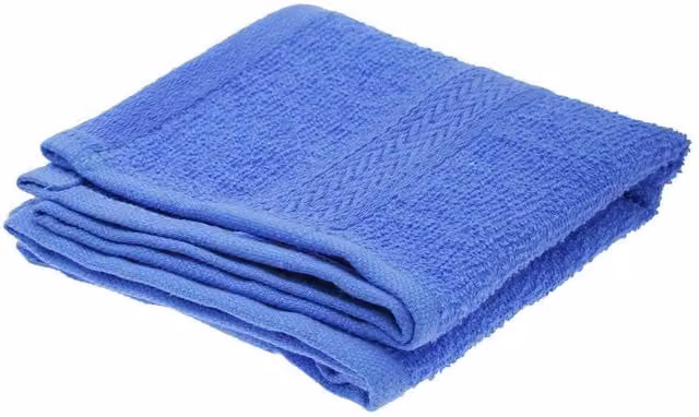 Jassz Plain Cotton Terry Guest Hand Towel in Blue, 350 GSM, W: 30 cm x H: 30 cm
