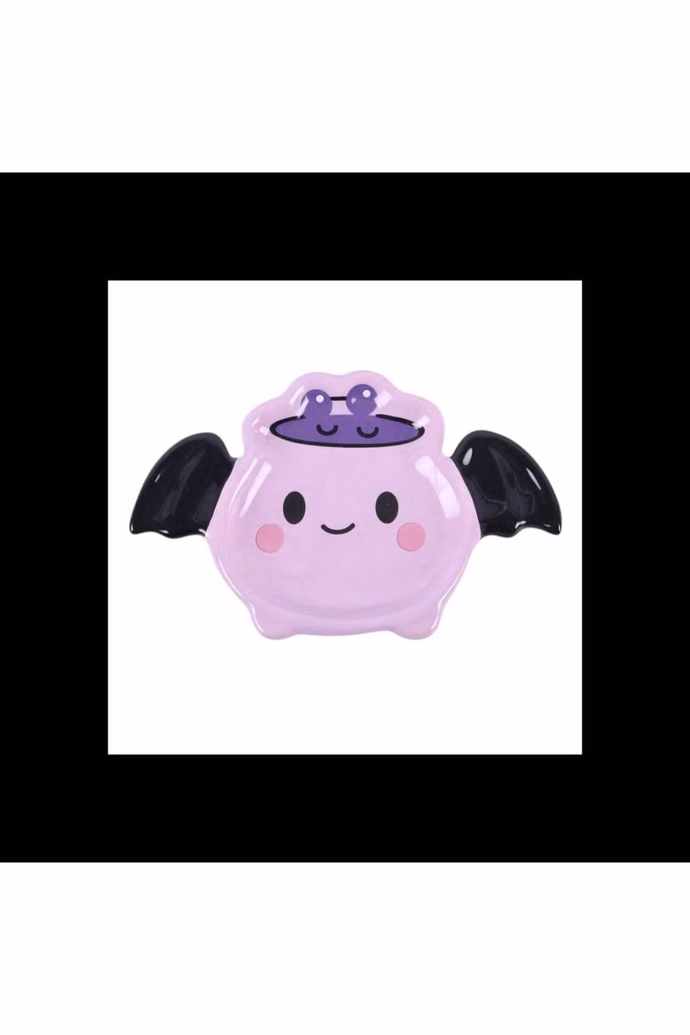 KDMD Pastel Batbrew Cauldron Ceramic Trinket Dish in Multicolour and Purple for Jewellery Storage – 2