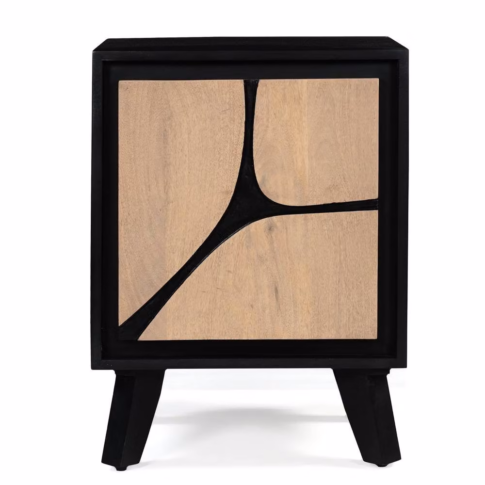 IH Design Dusk Mango Wood Bedside Table in Tan – 2