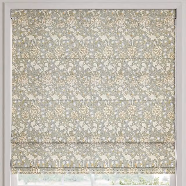 William Morris At Home Wild Tulip Made to Measure Blackout Roman Blind in Sage Green