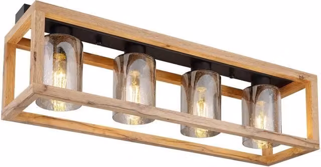 Netlighting Pettey Ceiling Spotlight Bar in Black with Smoke Glass and Air Bubbles, 4x E27