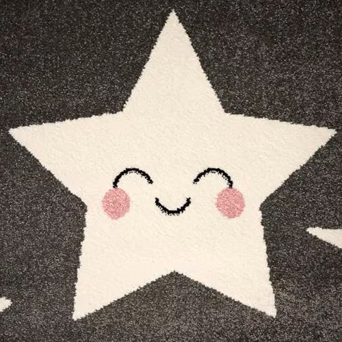Bravich Grey Stars Kids Round Rug, Diameter: 160 cm – 3