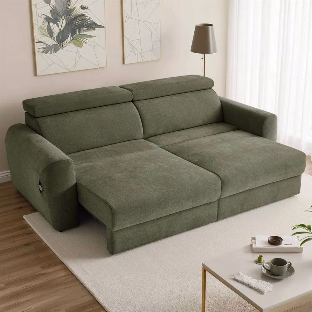 Furnishings For Less UK Dawson Green 3 Seater Electric Sofa Bed with Power Sliding Seats and Adjustable Headrests – 2
