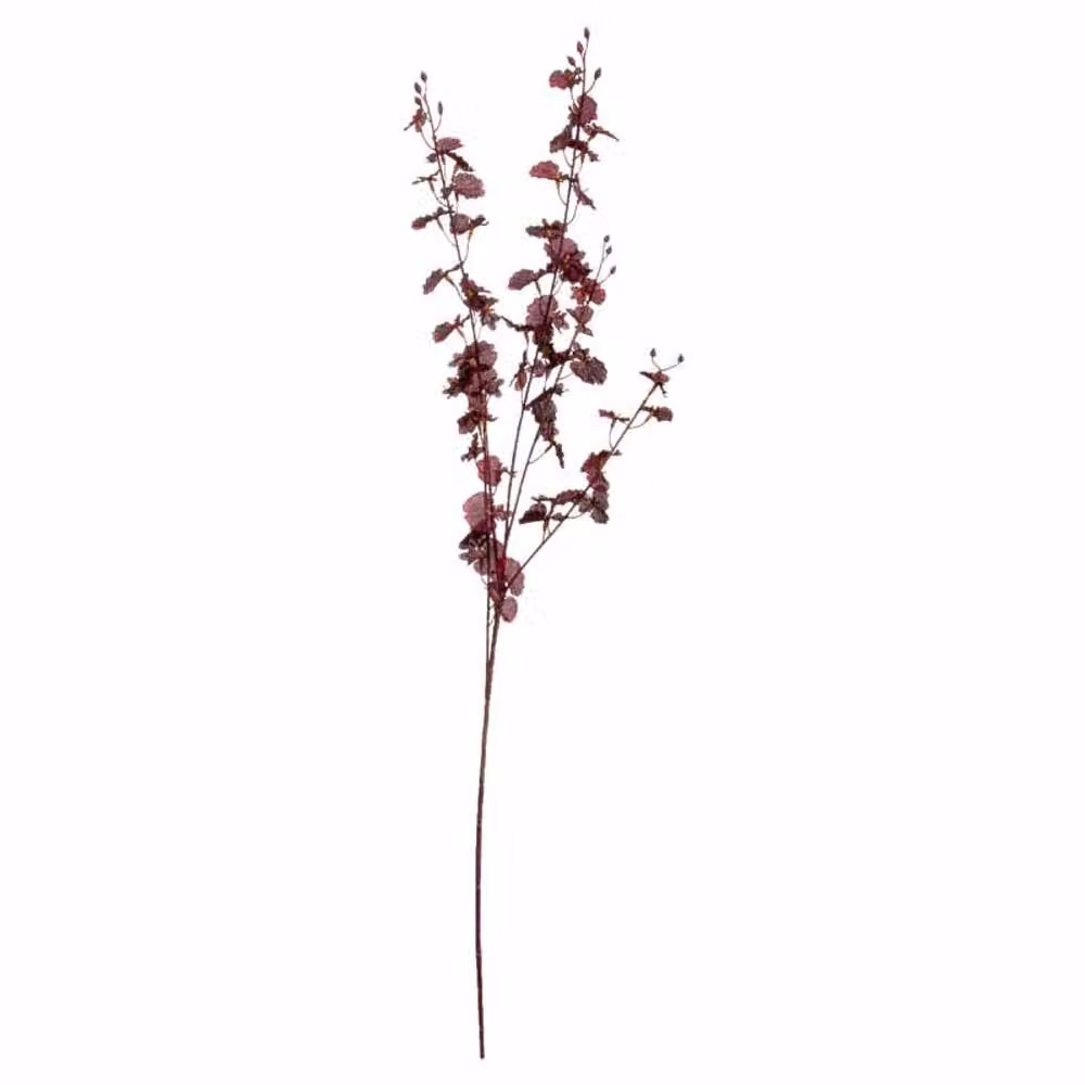 Lemon Pavilion Furniture and Decor Deep Orchid Artificial Flower Single Stem in Red, W20 x D20 x H91 cm – 2