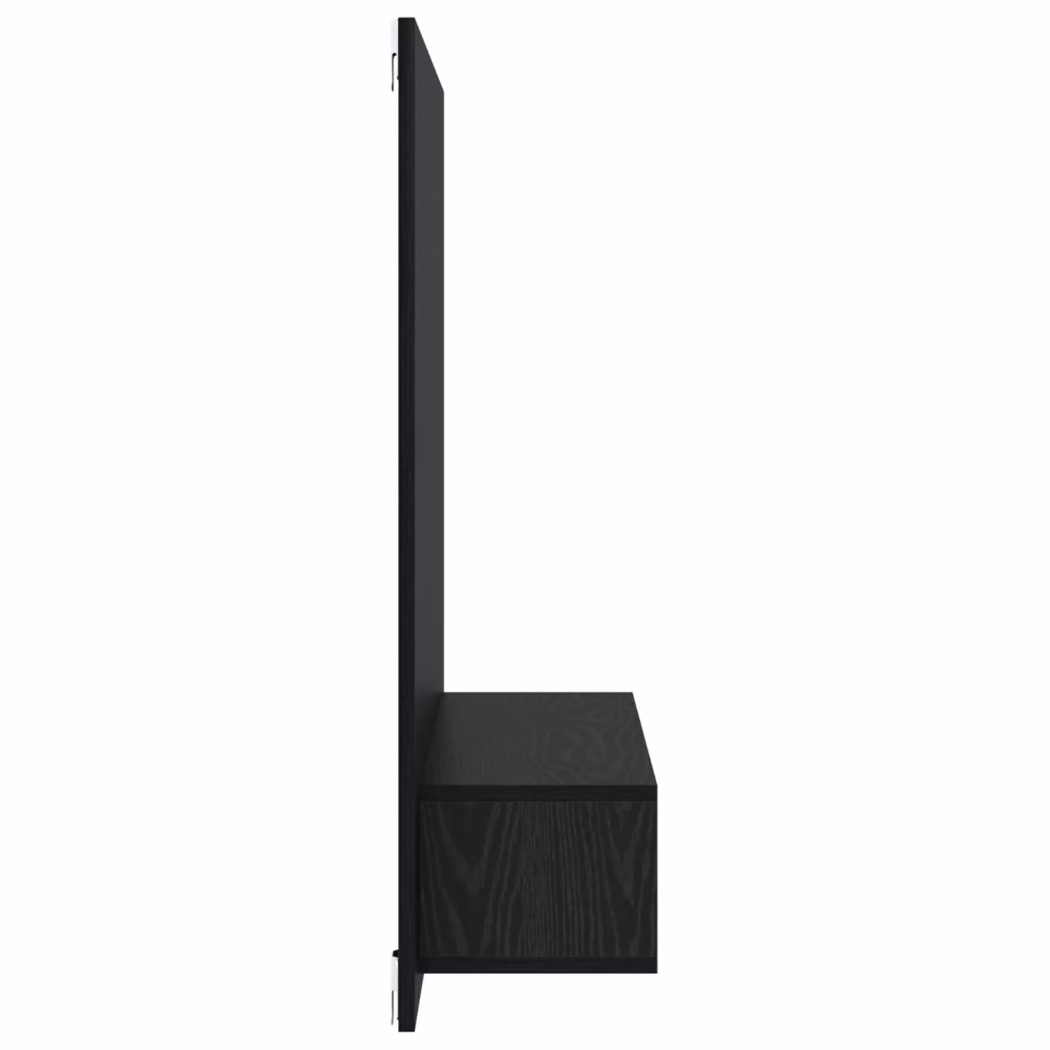 Berkfield Home Wall-Mounted TV Cabinet with Shelf in Black Oak Rustic Engineered Wood – 3