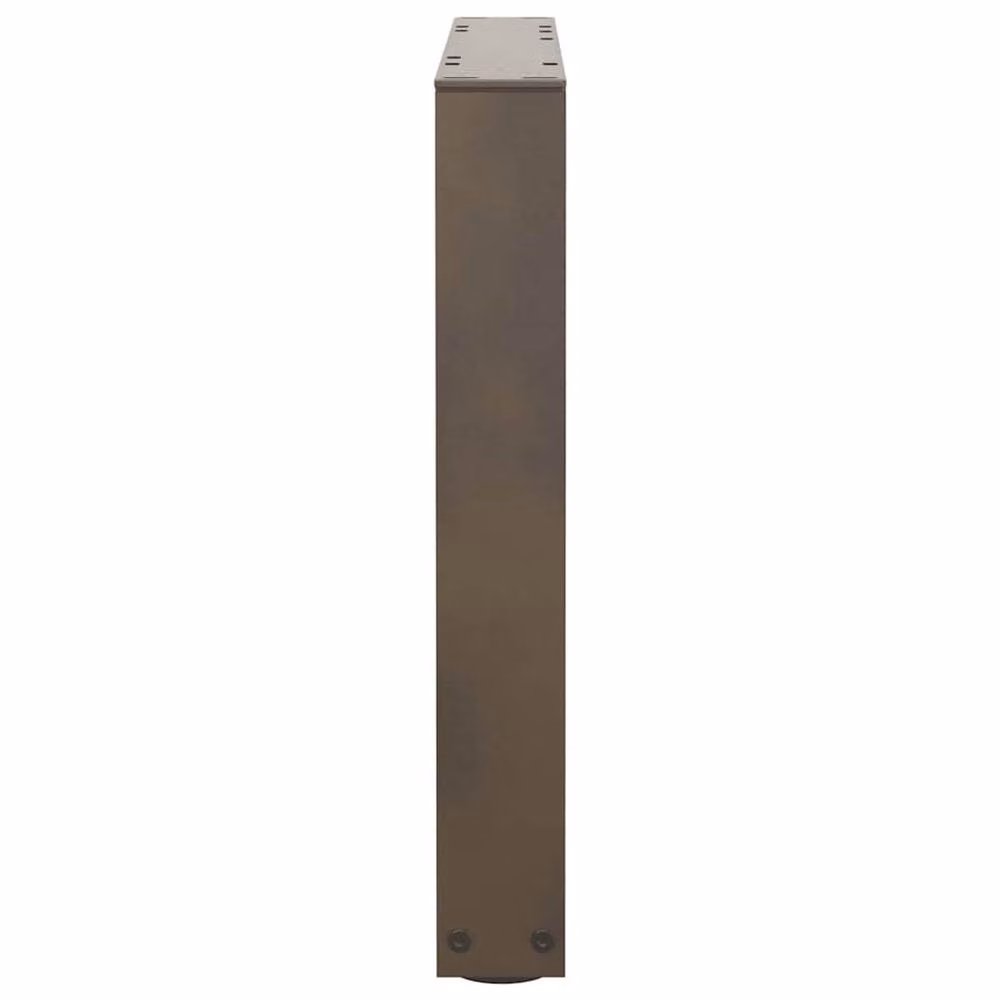 Berkfield Home Modern V-Shape Dining Table Legs, 2 Pieces, Brown Steel, H: 42-43.3 x W: 60 cm – 4