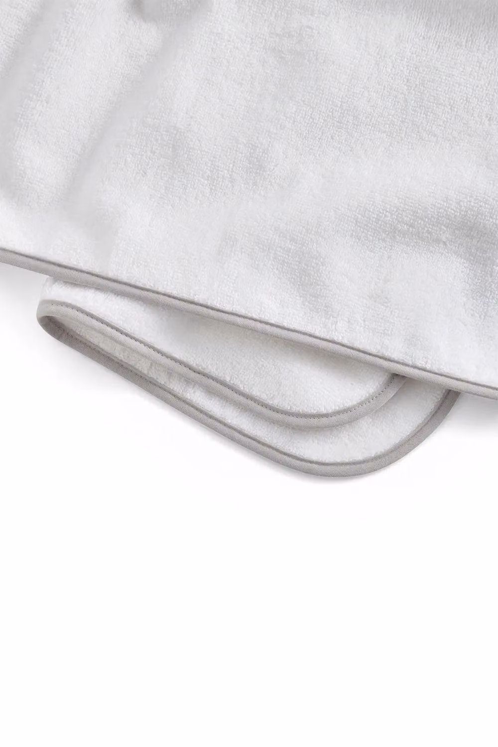 CHRISTY Baby Super Soft Cotton Towel Bale 3 Piece Set in Grey and White – 2