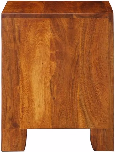 Berkfield Home Set of 2 Stylish Acacia Wood Bedside Cabinets in Brown, W/D/H: 40 x 35 x 45 cm – 1