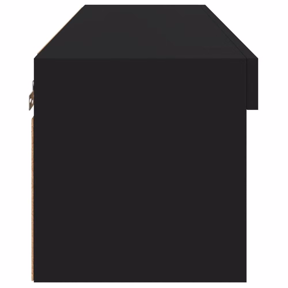 Berkfield Home Modern Black TV Cabinet with LED Lights, W/D/H: 80 x 30 x 30 cm – 7