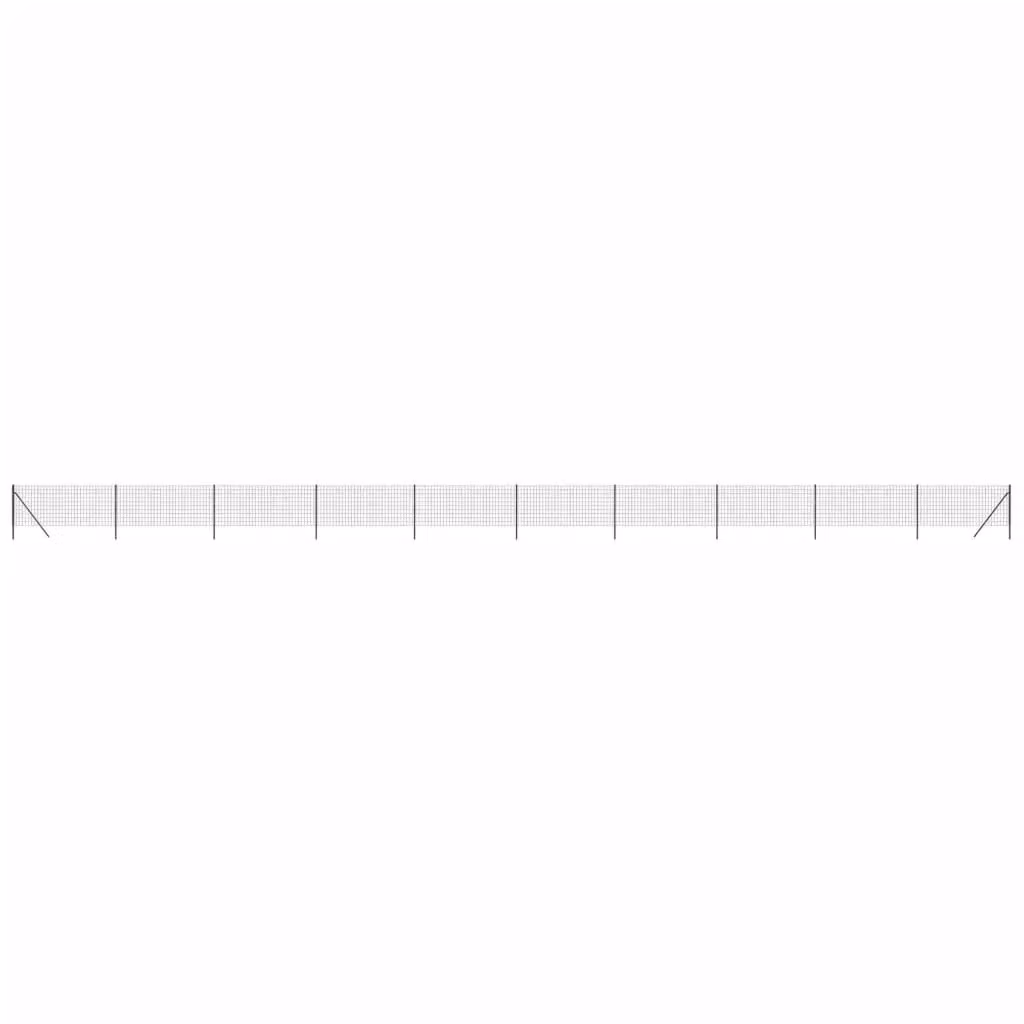 Berkfield Home Anthracite Black PVC Coated Galvanised Steel Wire Mesh Fence – 2