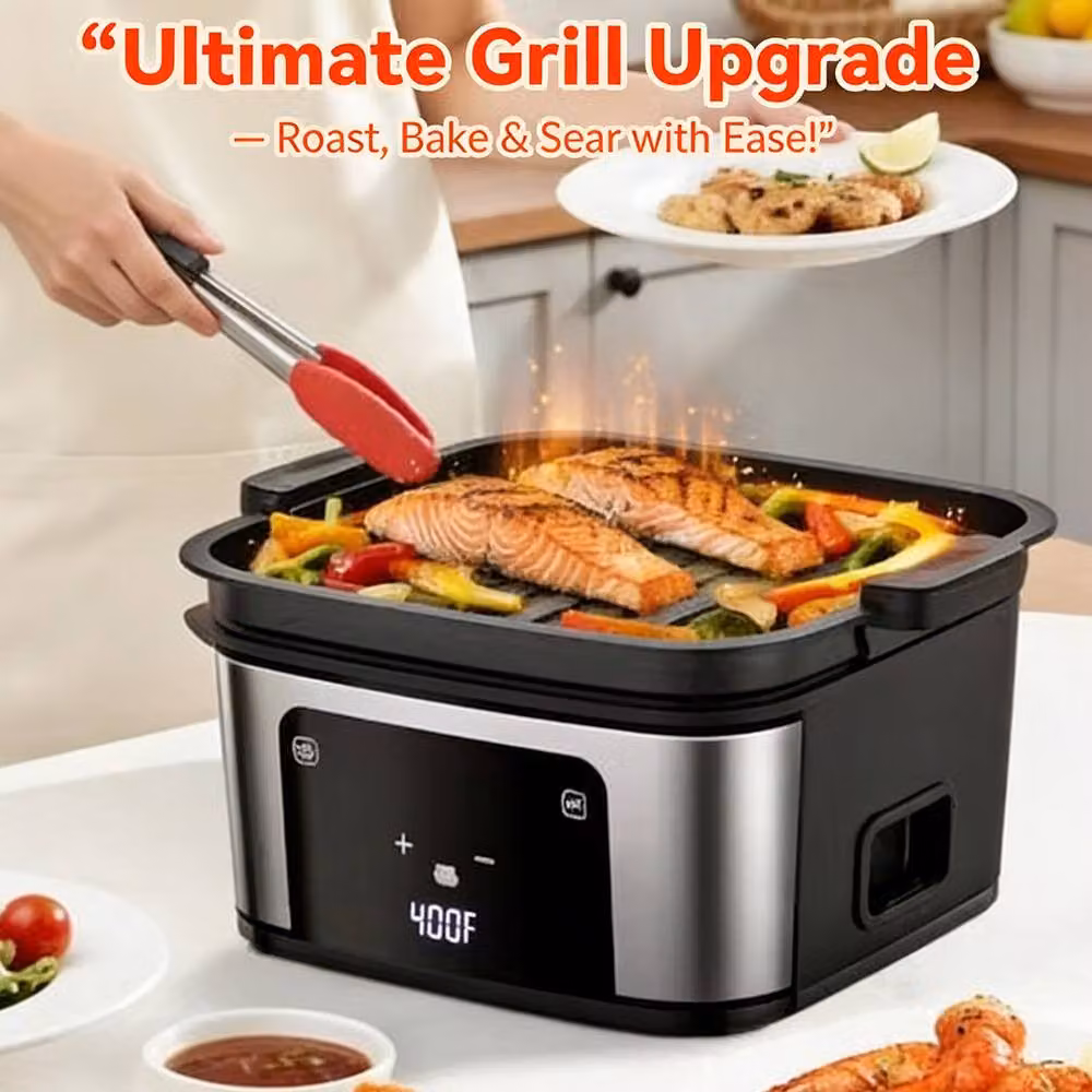 Ventryn Multicolour and Black Electric Air Fryer with Hot Air Technology and Timer – 4