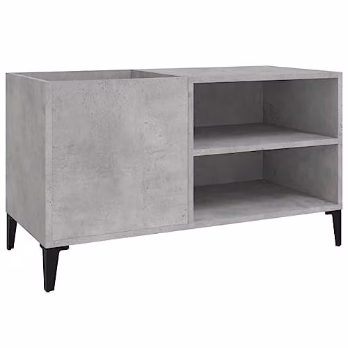 vidaXL Industrial Record Cabinet in Concrete Grey, W: 84.5 cm, D: 38 cm, H: 48 cm – 1