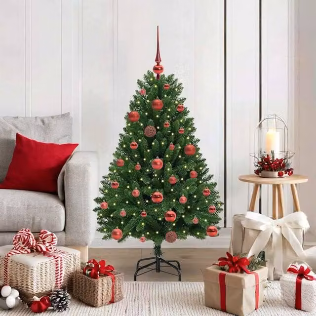 Berkfield Home Artificial Green Christmas Tree with Stand, Height: 120 cm