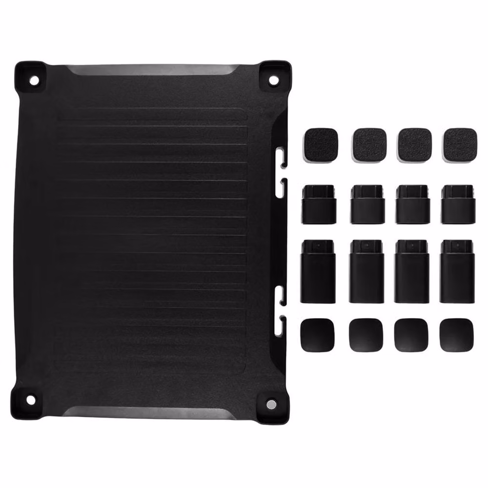 Nordara Black Matt Monitor Stand Screen Riser for Computer or Laptop, W: 43.5 cm, D: 33.5 cm, H: 13.3 cm – 2