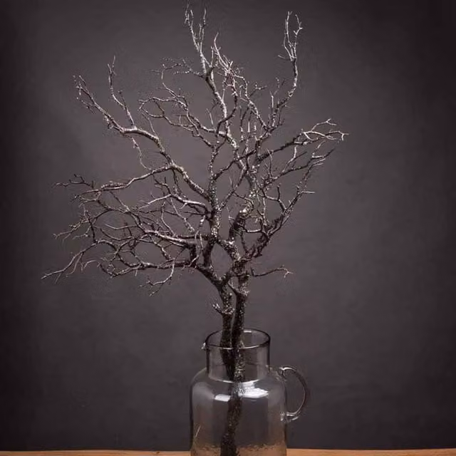 Lemon Pavilion Furniture and Decor Large Artificial Branch Spray in Brown, W/D/H: 45 x 45 x 93 cm