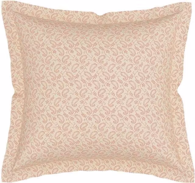 V&A Elysian Pure Cotton Graphic Pillowcases, 2 Pack, Beige