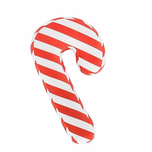 Catherine Lansfield Christmas Candy Cane Fleece Shaped Cushion in Red and White – 3