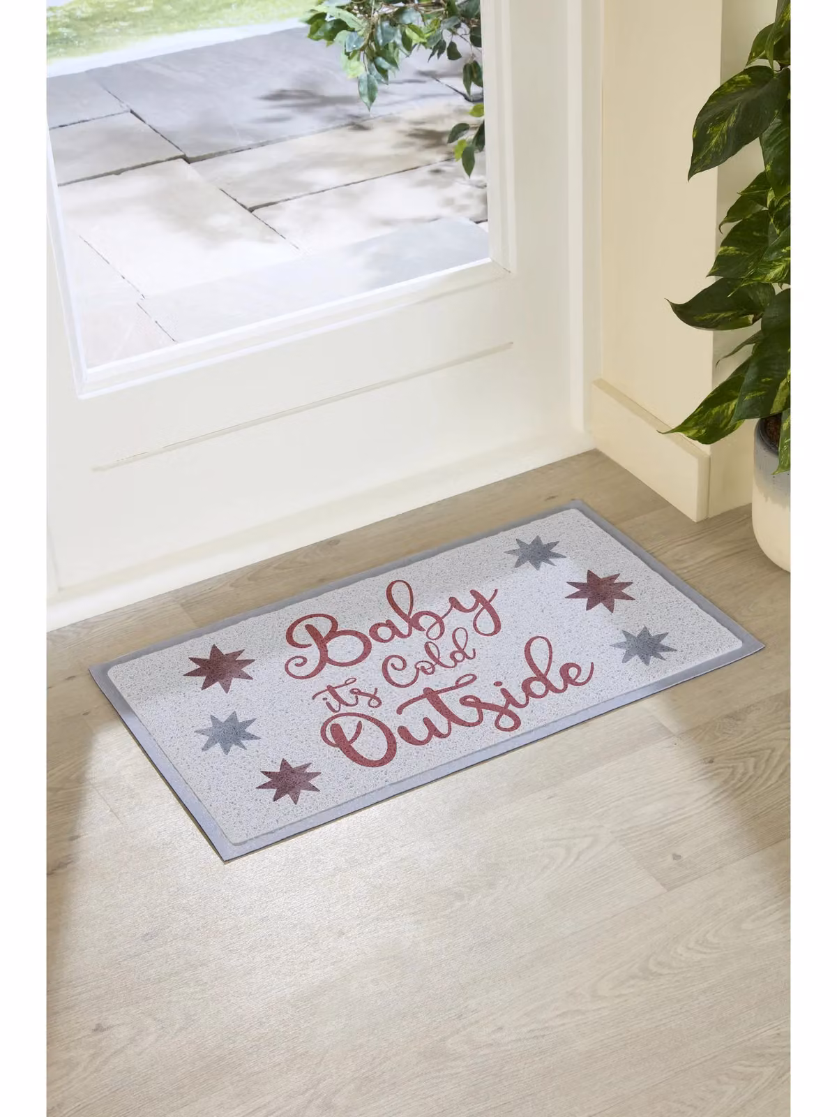 Artsy Mats Baby it's Cold Outside Outdoor Doormat, Grey, W: 70 cm, D: 40 cm – 2