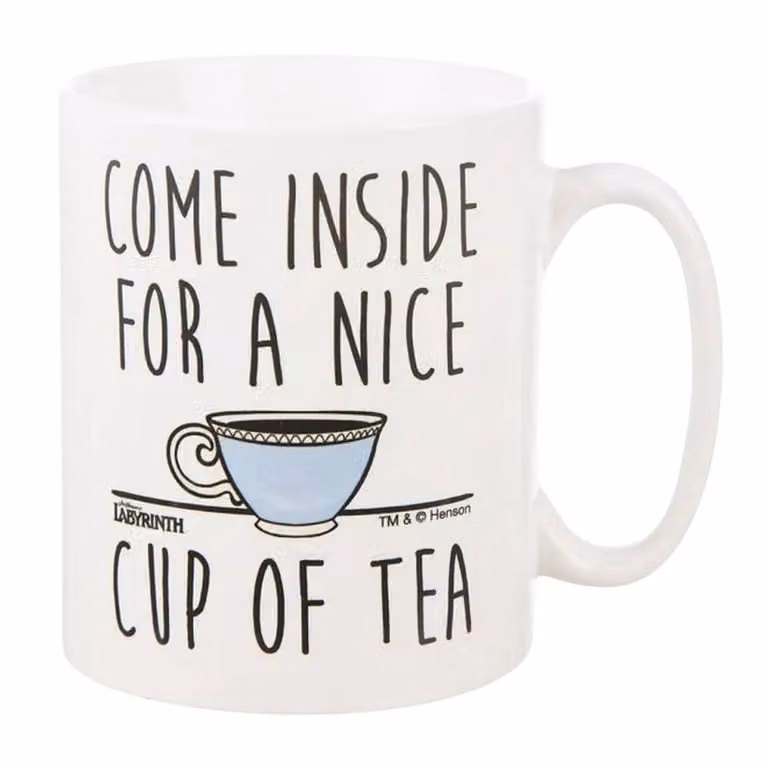 Labyrinth Ello The Worm Ceramic Mug in White