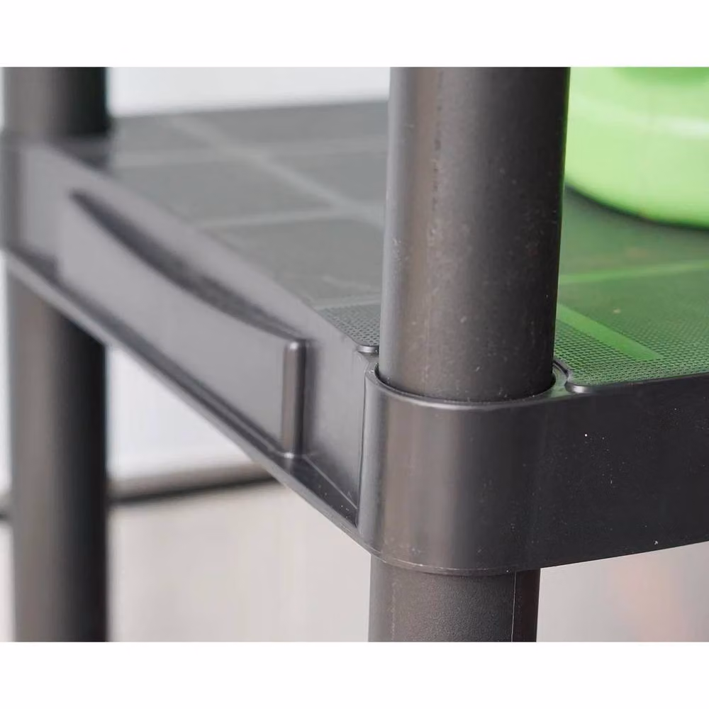 Havendro Black 4-Tier Freestanding Plastic Storage Rack – 3