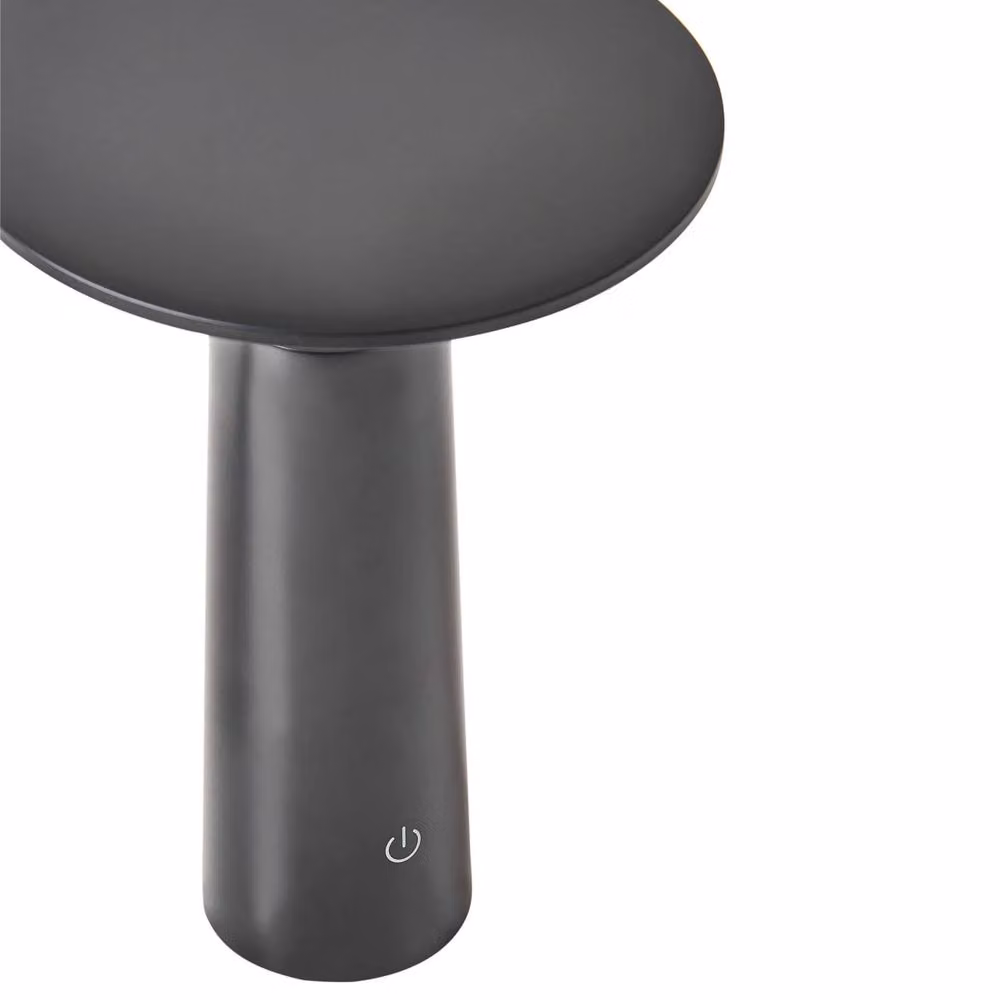Wyld and Coco Modern Wireless Table Lamp in Black Metal with Touch Dimmer and USB Charging – 3