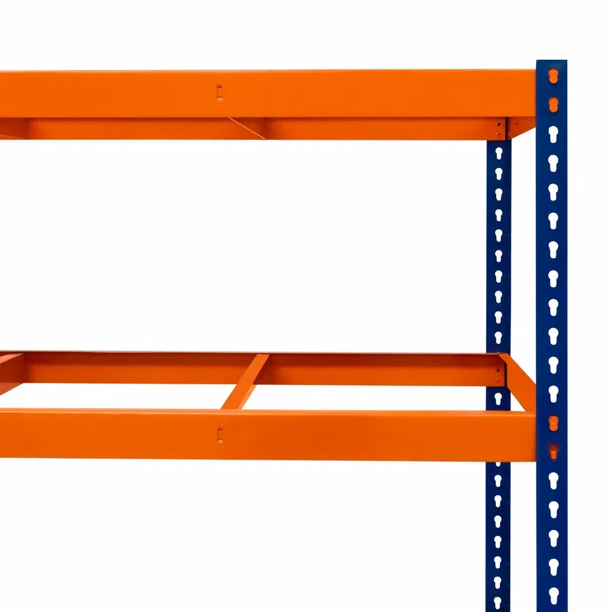 Monstershop S-Rax 2 Shelf Racking in Blue, W/D/H: 180 x 60 x 180 cm – 4