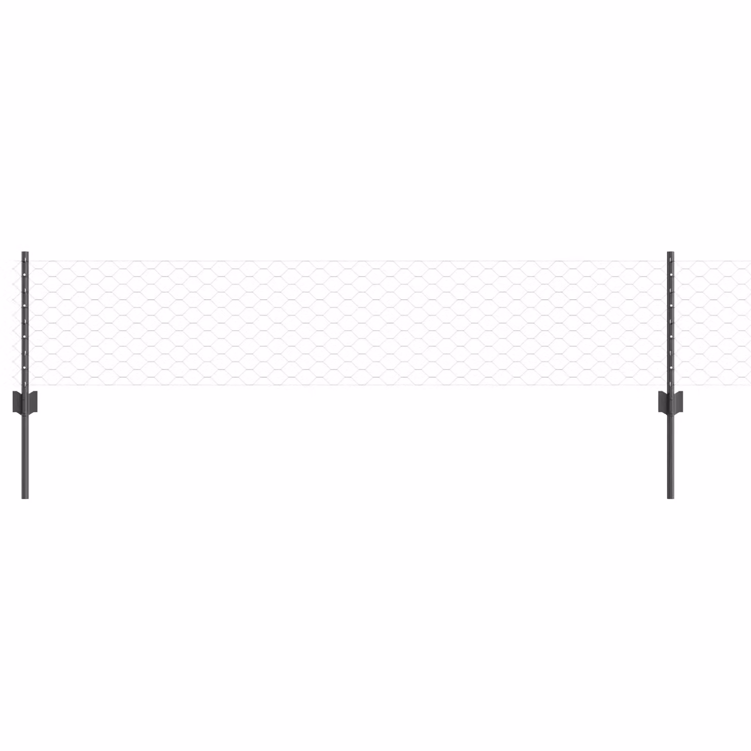 Berkfield Home U-Profile Fence Posts, 5 Piece Set, Grey Galvanised Steel, Height: 40 cm – 2