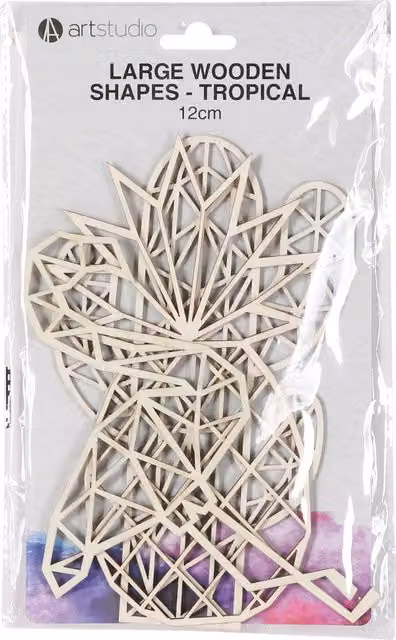 Artstudio Wooden Tropical Shapes Large in White
