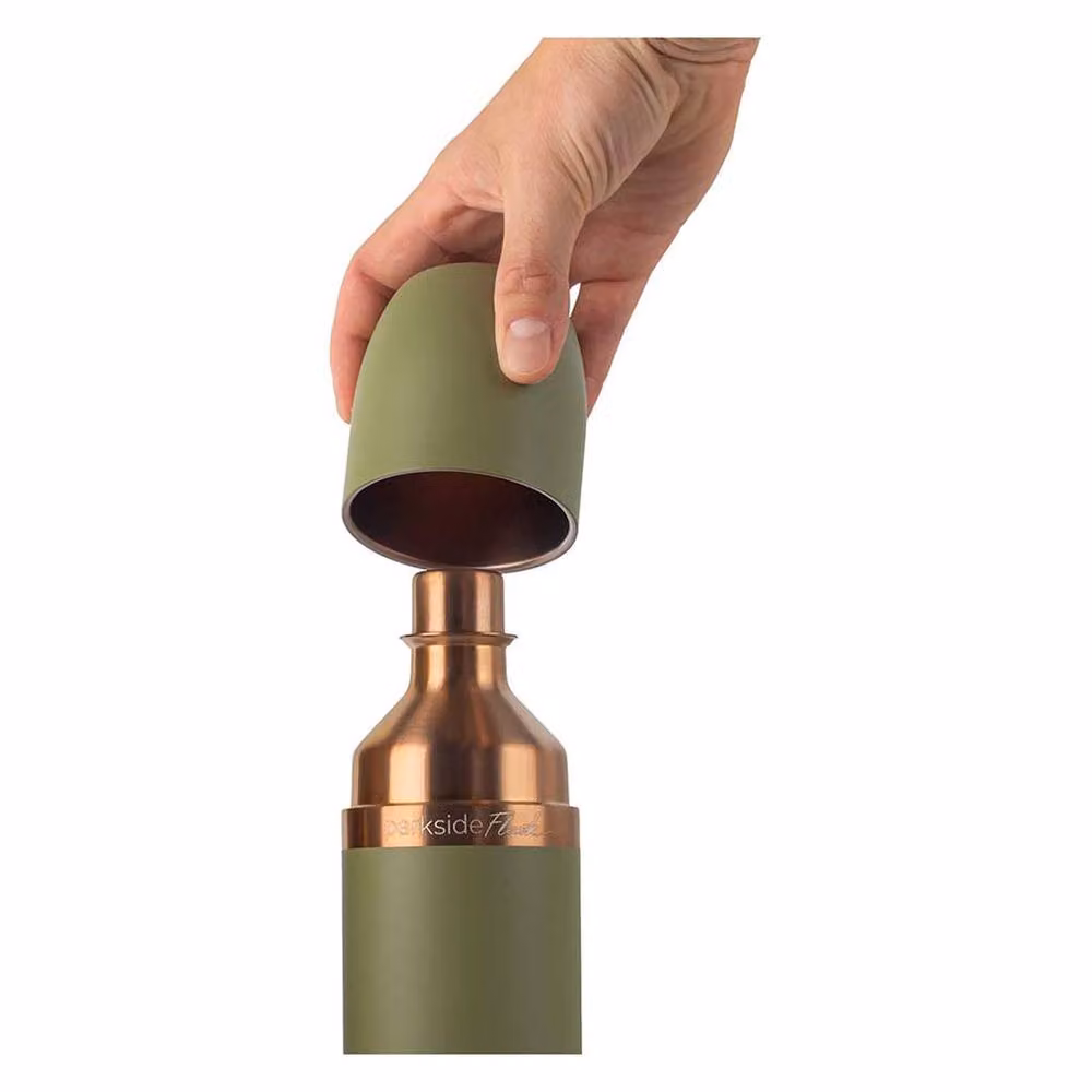 High Camp Flasks Parkside Flask 750 Mojave Special Edition Travel Wine Flask, 750ml, Dark Green – 3