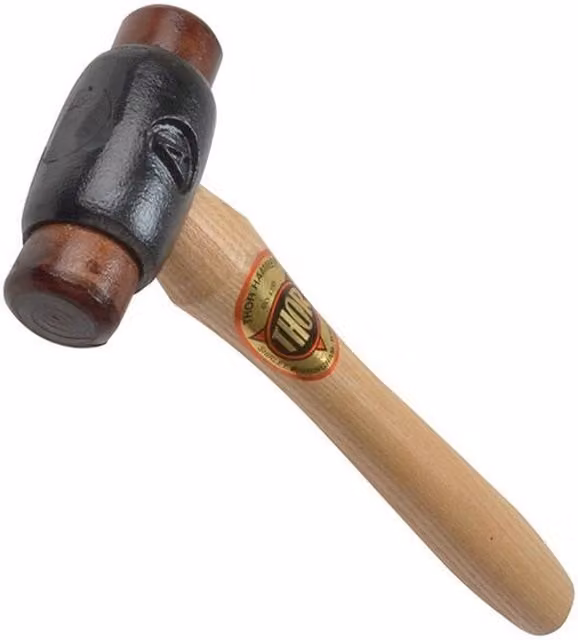 Thor Hide Hammer with Wood Handle in Brown and Multicolour