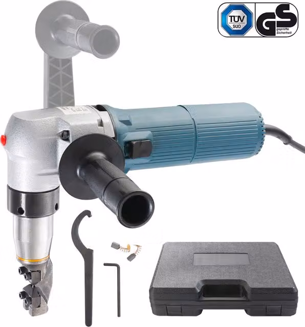 AREBOS Blue Metal Nibbler Stainless Steel and Plastic Sheet Metal Cutter
