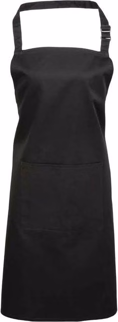 Premier Colours Pocket Full Apron in Black – 1