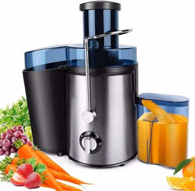 SPETLEK 1000W Centrifugal Juicer for Whole Fruit and Vegetables, Silver – 1