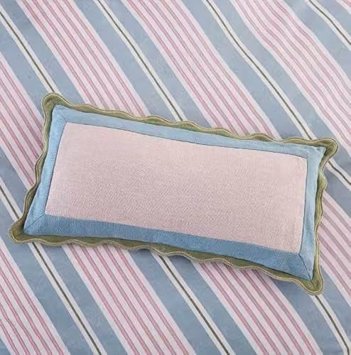 Joules Come Rain or Shine Multicolour Striped Rectangular Cotton Cushion with Hollow Fibre Filling W: 60 cm, H: 30 cm – 2