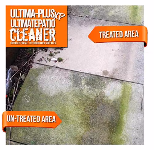 Ultima-Plus XP Patio Cleaner and Green Mould and Algae Remover, 10L, White – 2