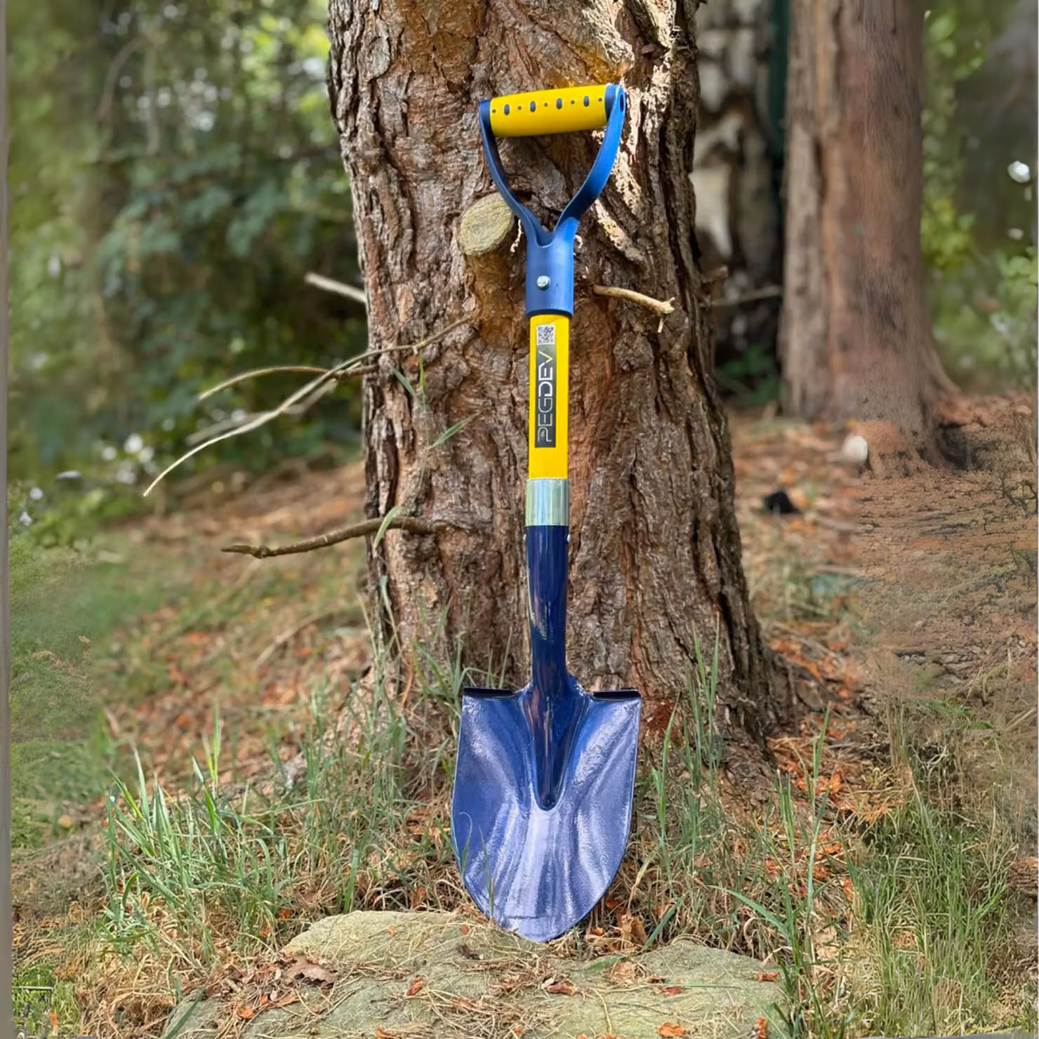 Pegdev Round Mouth Micro Shovel with Fibreglass Handle in Blue – 2
