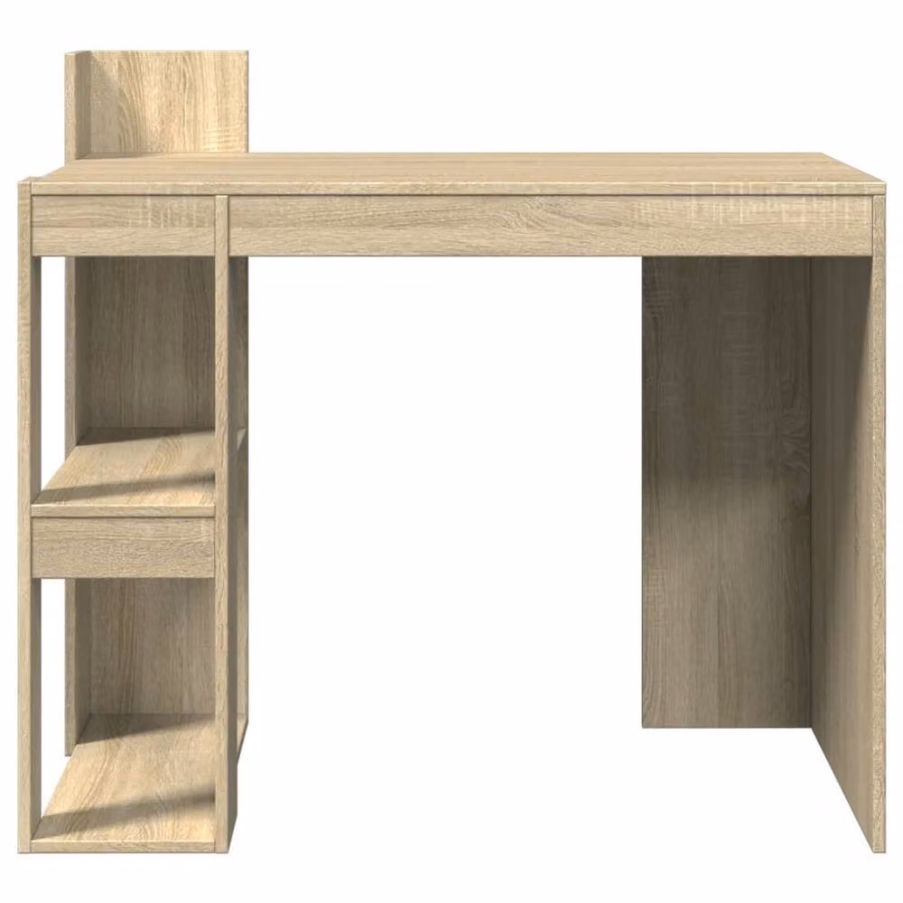 Berkfield Home Office Computer Desk in Sonoma Oak, Light Brown, W/D/H: 103.5 x 56.5 x 94 cm – 3