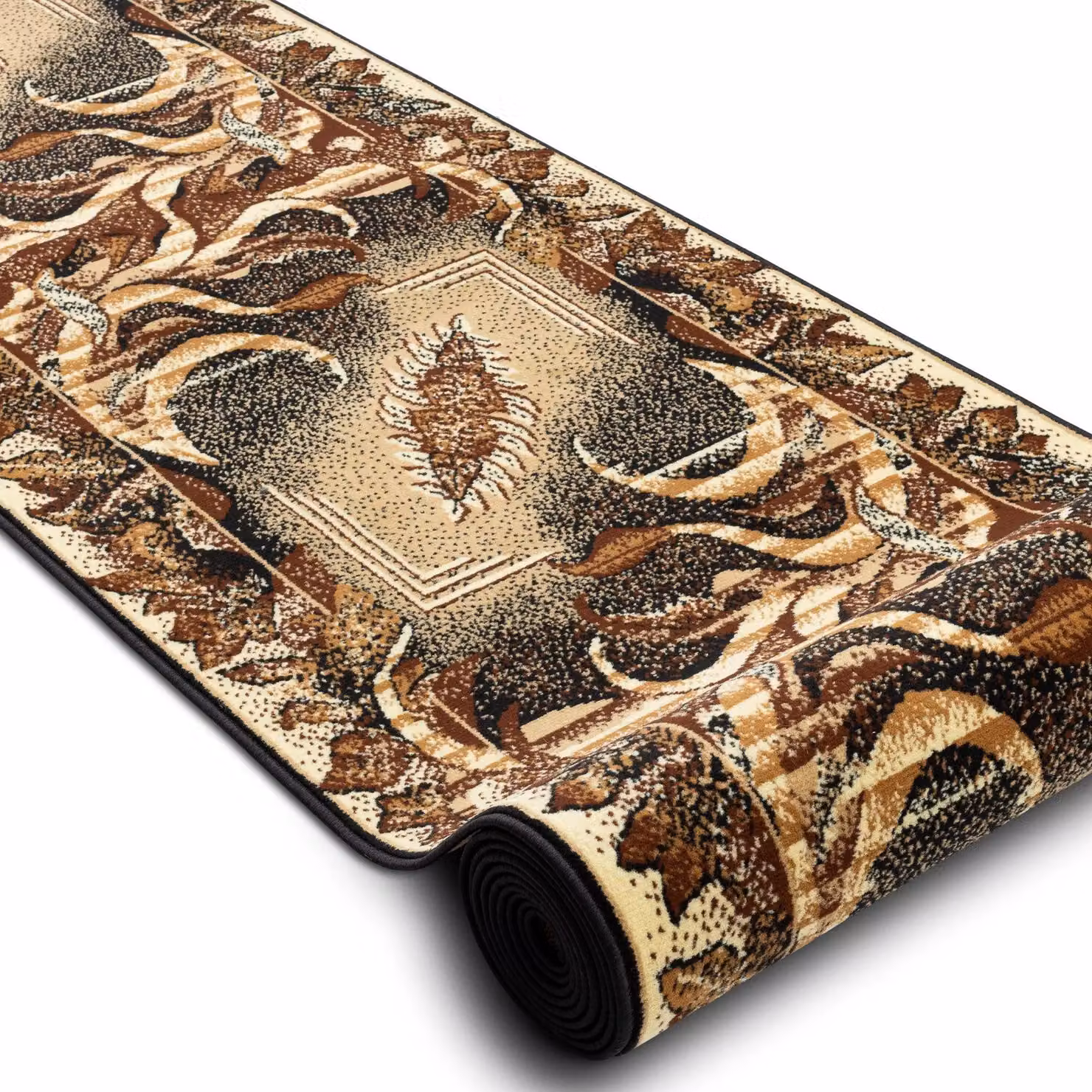 RugsX Bcf Leaf Floral Runner in Beige, W/D: 100 x 210 cm – 2